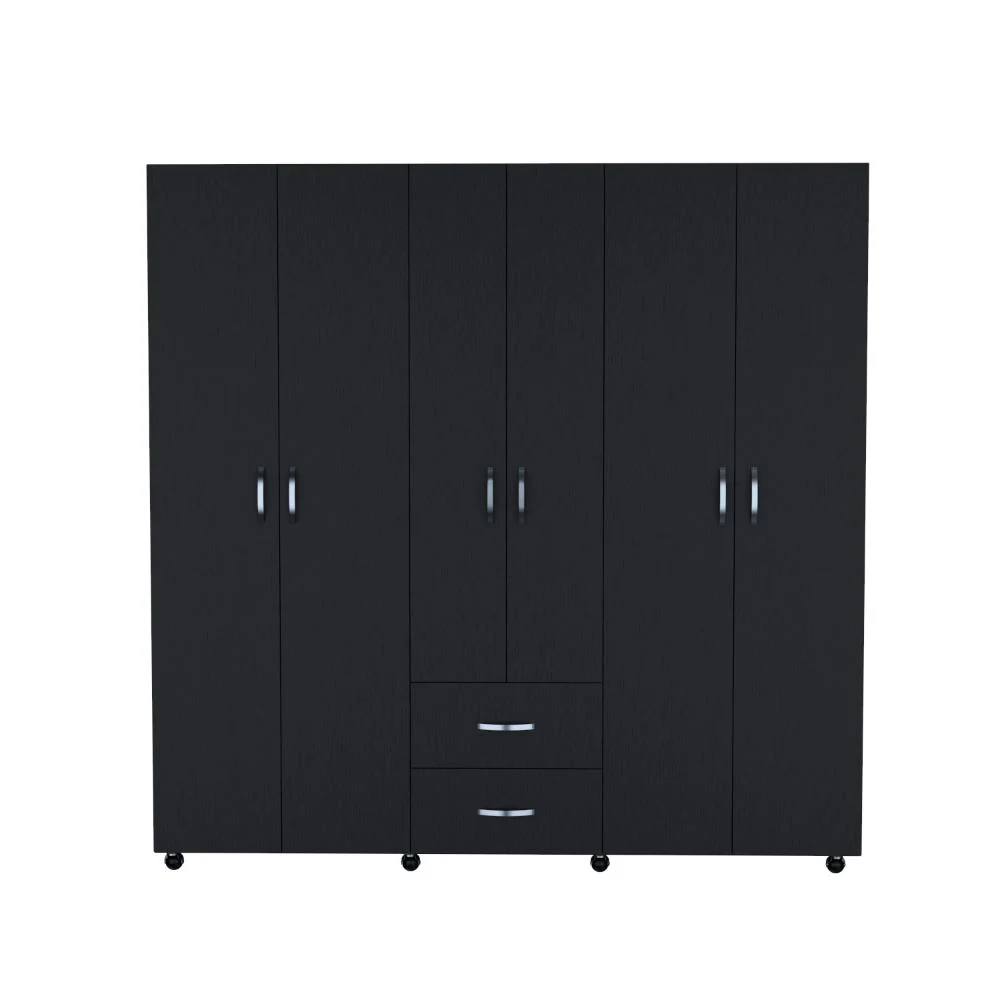 Closet Barin 200x200, Wengue, Con Cuatro Puertas Abatibles - Image 6