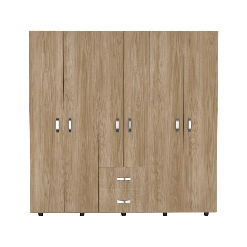 CLOSET BARIN 200, FRESNO EUROPEO Y WENGUE, CON CUATRO PUERTAS ABATIBLES - Image 3