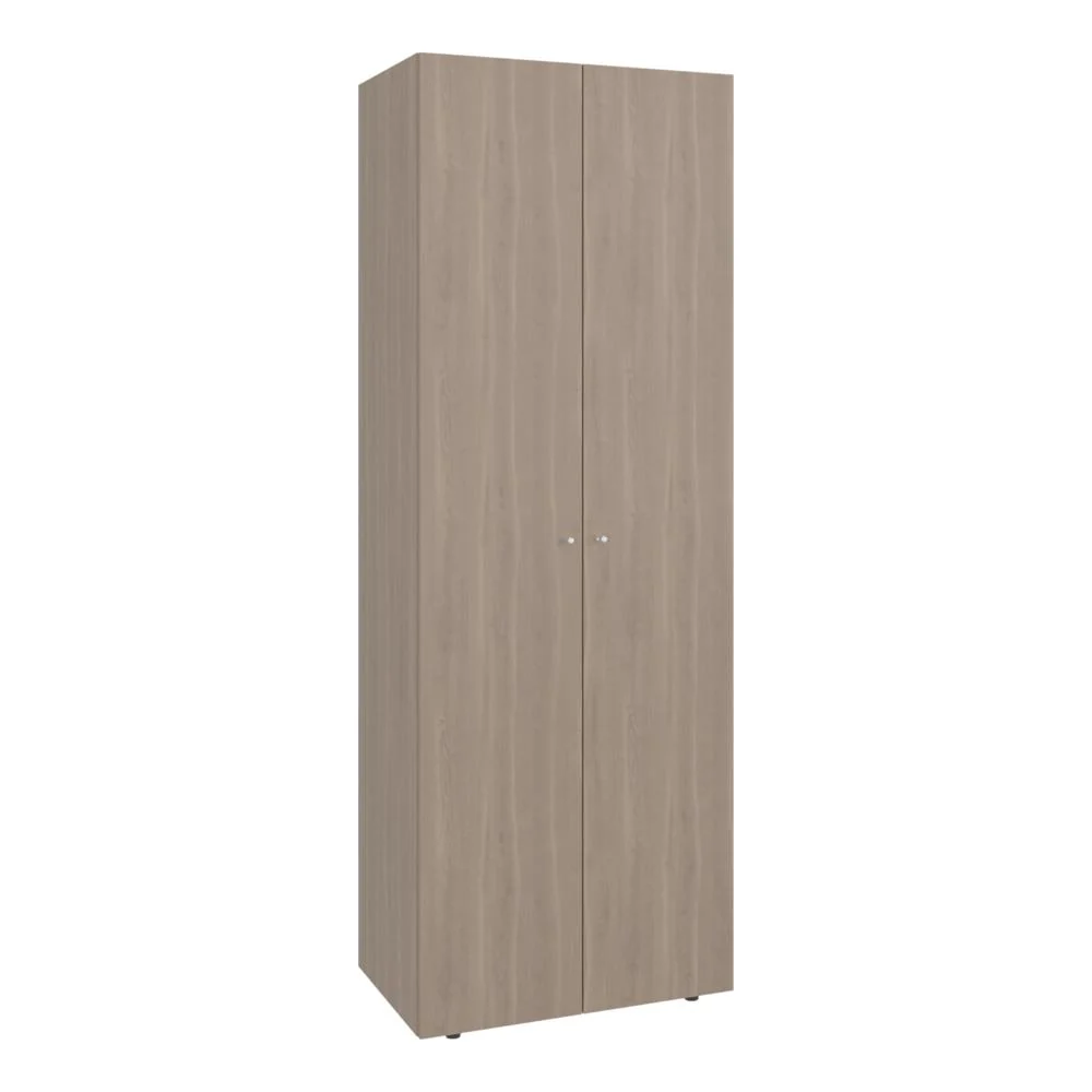 CLOSET BEICO, BARDOLINO Y BLANCO DUQUEZA, CON DOS PUERTAS ABATIBLES Y UN TUBO CROMADO - Image 5