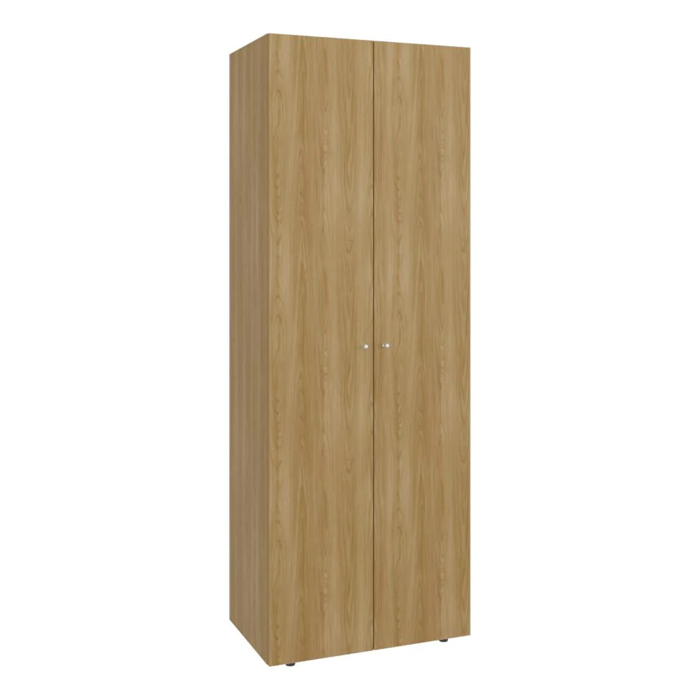 CLOSET BEICO, FRESNO EUROPEO Y BLANCO DUQUEZA, CON DOS PUERTAS ABATIBLES Y UN TUBO CROMADO - Image 5