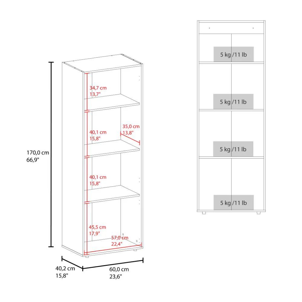 CLOSET BEICO II, BLANCO DUQUEZA, CON TRES PUERTAS ABATIBLES Y CUATRO ENTREPAÑOS ZF - Image 8
