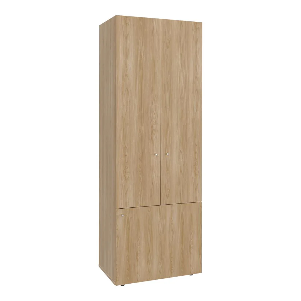 CLOSET BEICO II, FRESNO Y BLANCO DUQUEZA, CON TRES PUERTAS ABATIBLES Y CUATRO ENTREPAÑOS - Image 5