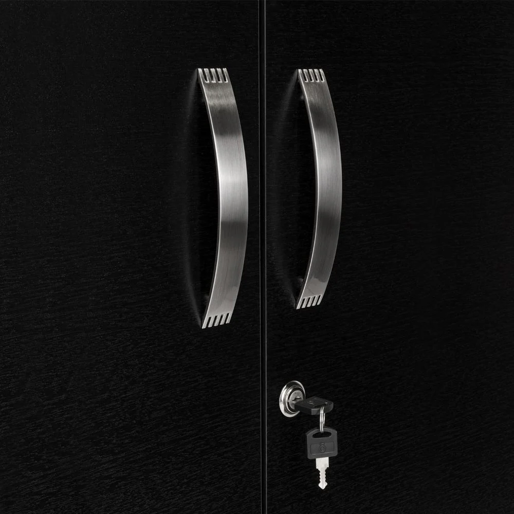 CLOSET CARLOTA, WENGUE, CON UN TUBO CROMADO Y TRES ENTREPAÑOS Y DOS PUERTAS - Image 9