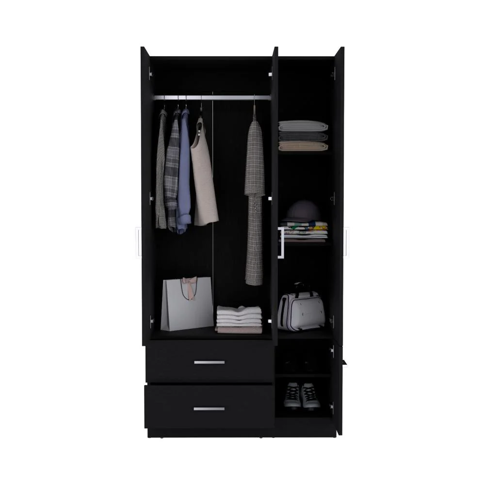 CLOSET CEBRES, WENGUE, CON CUATRO PUERTAS Y DOS CAJONES ZF - Image 2