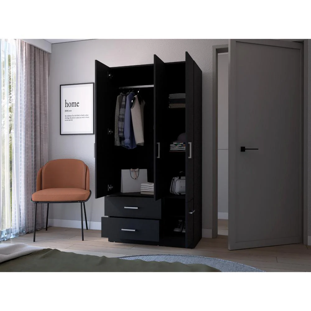 CLOSET CEBRES, WENGUE, CON CUATRO PUERTAS Y DOS CAJONES ZF - Image 5