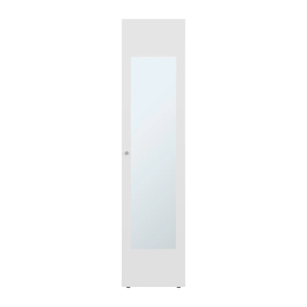 Closet Con Espejo Alma, Blanco Duqueza, Una puerta abatible y entrepaños para guardar ropa ZF - Image 3