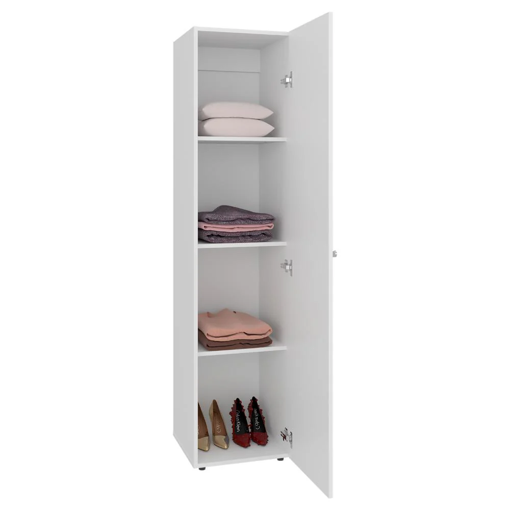 Closet Con Espejo Alma, Kronos Blanco, Diseño moderno con entrepaños y puerta ZF - Image 2