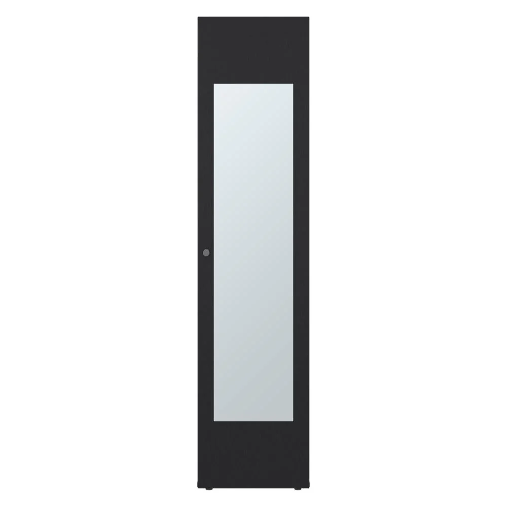 Closet Con Espejo Alma, Wengue, Una puerta abatible y entrepaños para guardar ropa ZF - Image 3