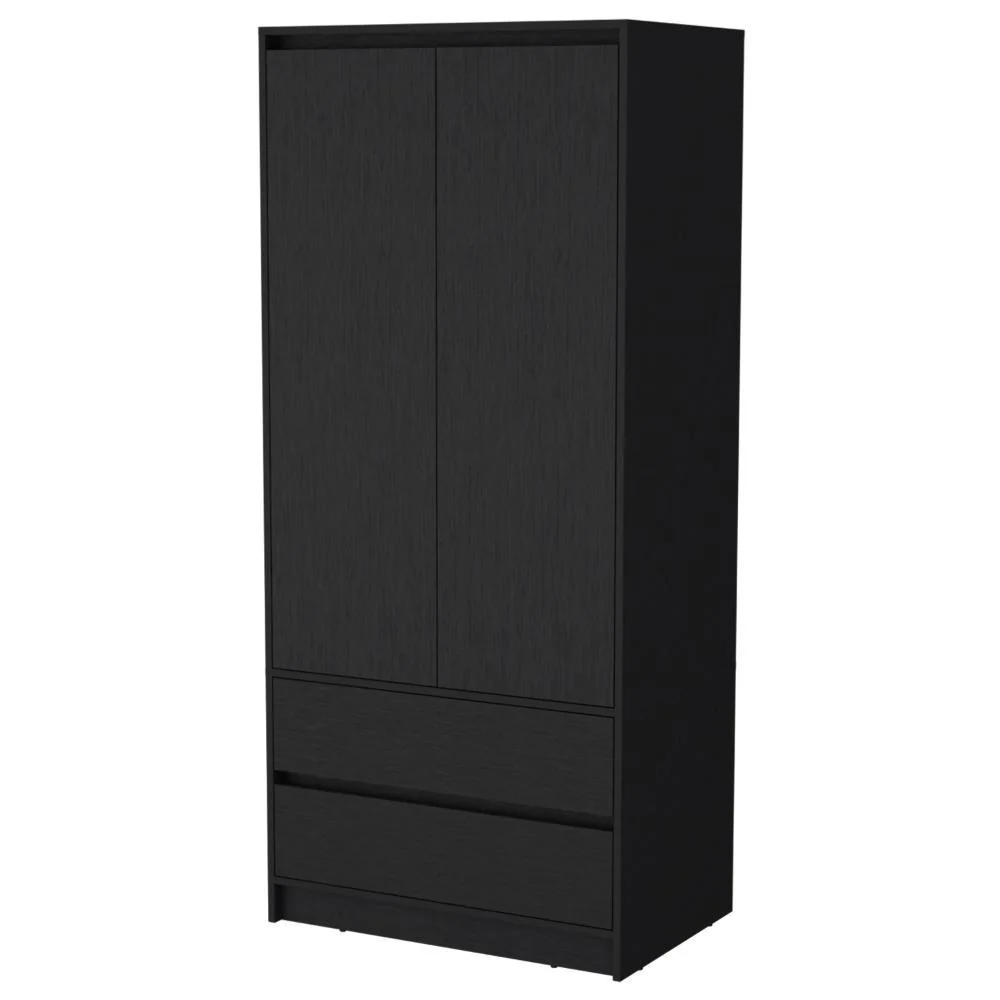 CLOSET CRUELLA, NEGRO, CON DOS PUERTAS ABATIBLES DEBE SER ANCLADO A LA PARED ZF - Image 6