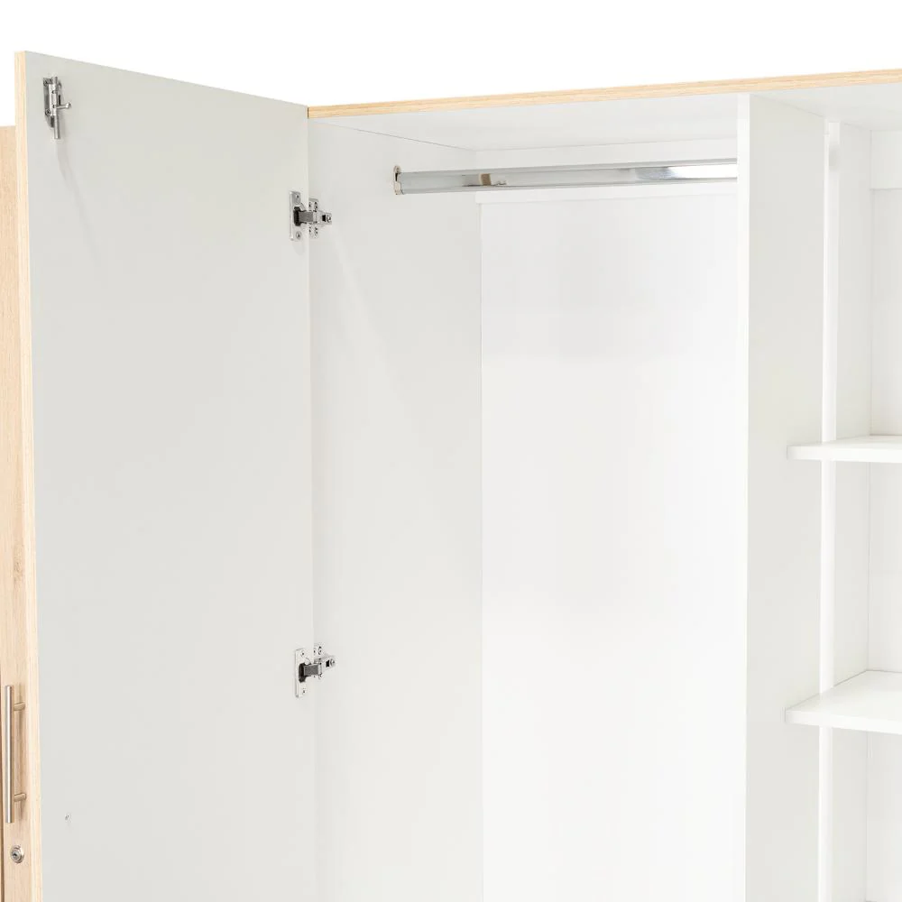 CLOSET DALLAS, BEIGE Y BLANCO, CON OCHO PUERTAS ABATIBLES Y DOS CAJONES ORGANIZADORES - Image 11