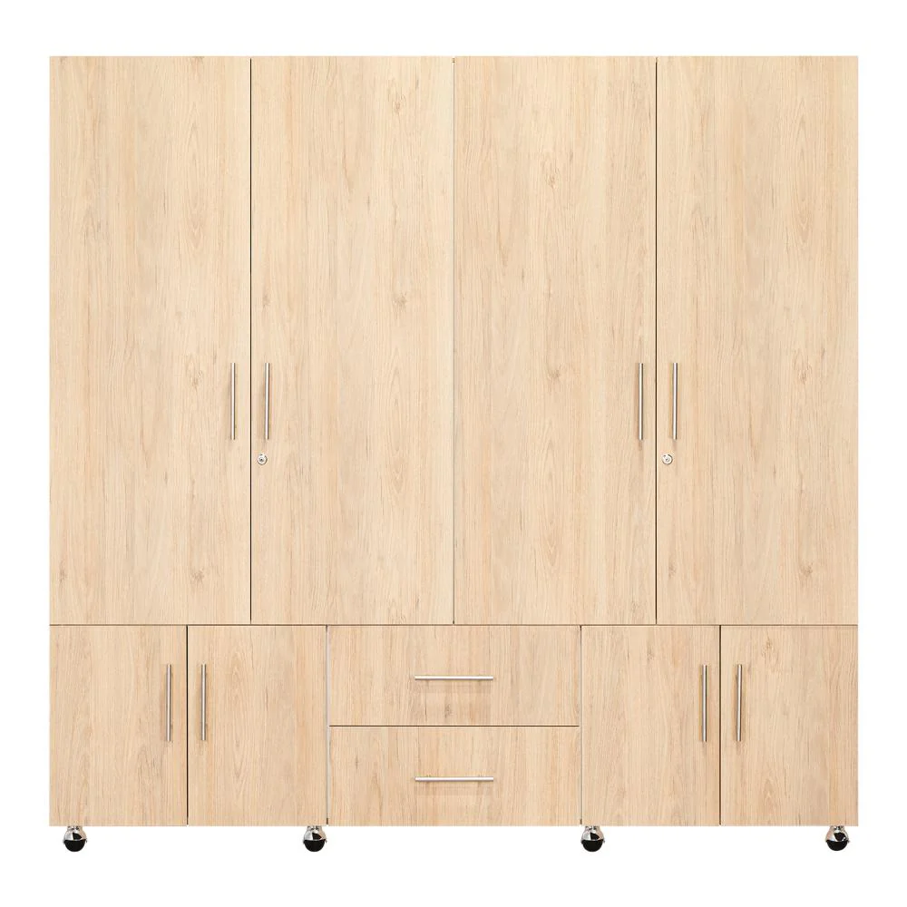 CLOSET DALLAS, BEIGE Y BLANCO, CON OCHO PUERTAS ABATIBLES Y DOS CAJONES ORGANIZADORES - Image 6