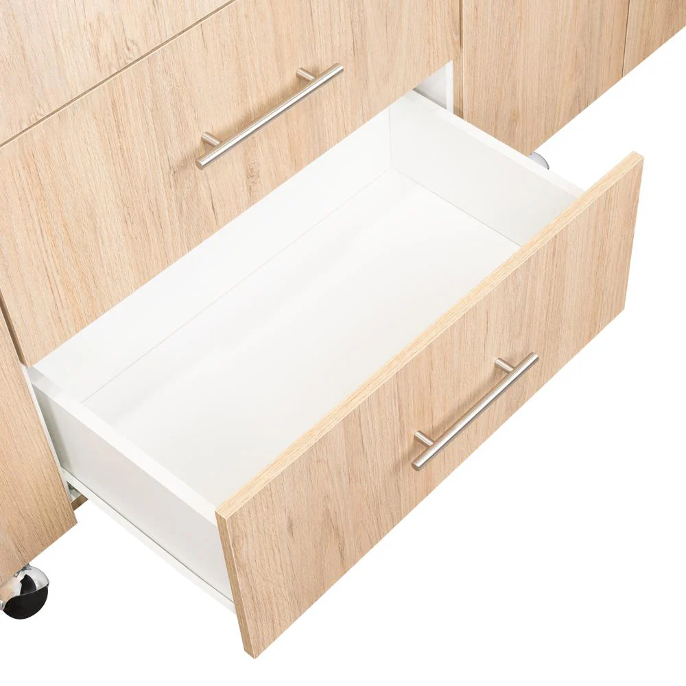 CLOSET DALLAS, BEIGE Y BLANCO, CON OCHO PUERTAS ABATIBLES Y DOS CAJONES ORGANIZADORES - Image 9