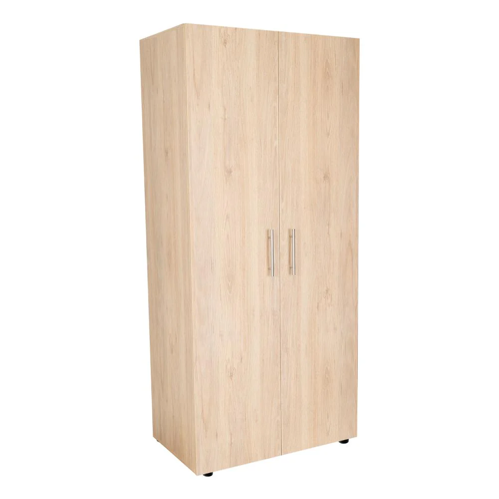 CLOSET TERA, BEIGE Y BLANCO, DOS PUERTAS ABATIBLES Y DOS TUBOS CROMADOS - Image 7
