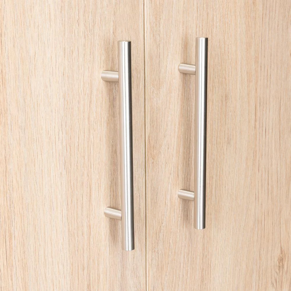CLOSET TERA, BEIGE Y BLANCO, DOS PUERTAS ABATIBLES Y DOS TUBOS CROMADOS - Image 9