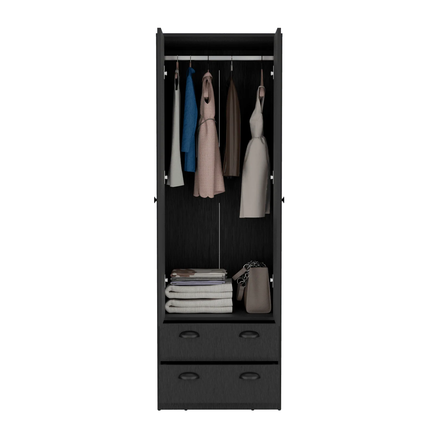 CLOSET DULIS, WENGUE, CON DOS PUERTAS BATIENTES Y DOS CAJONES ZF - Image 4