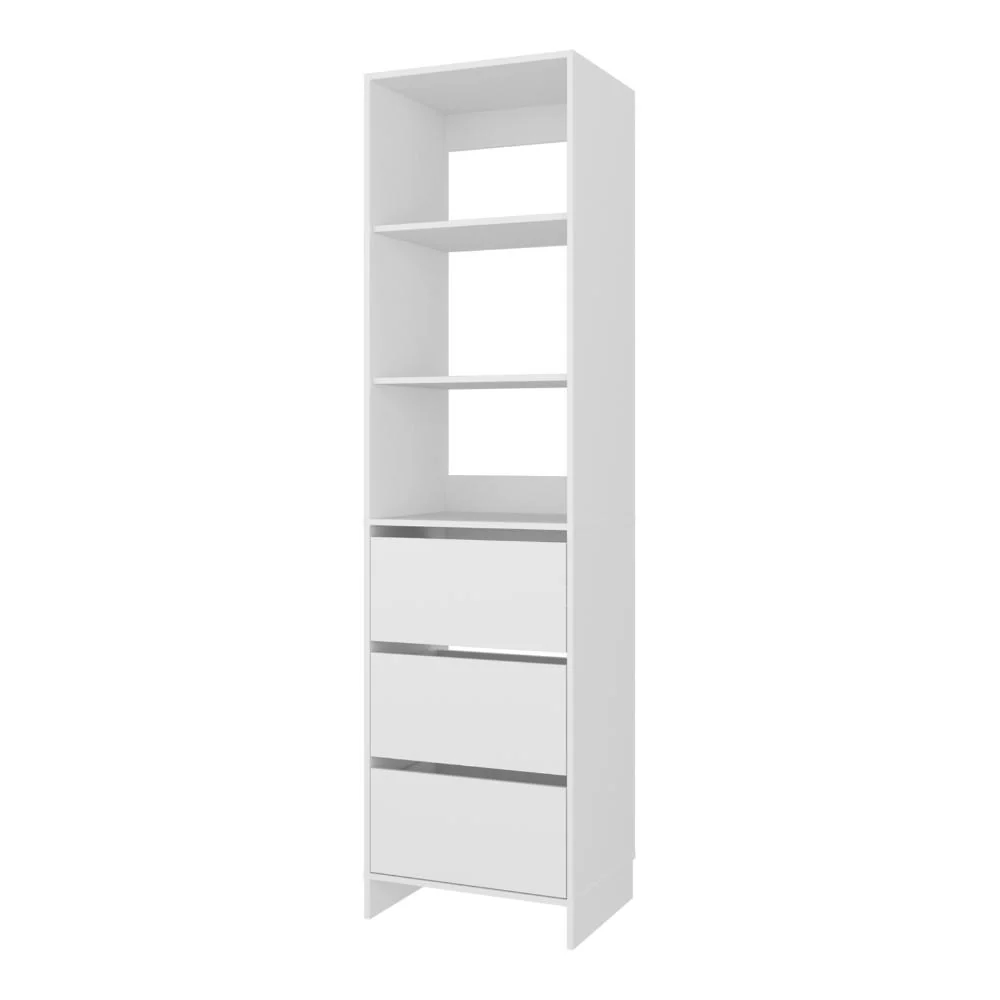 Closet  Eco, Kronos Blanco, Con tres entrepaños y tres cajones amplios para organizar ropa ZF - Image 6
