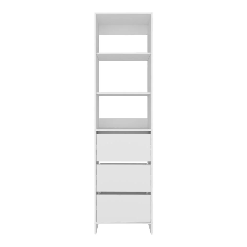 Closet  Eco, Kronos Blanco, Con tres entrepaños y tres cajones amplios para organizar ropa ZF - Image 7