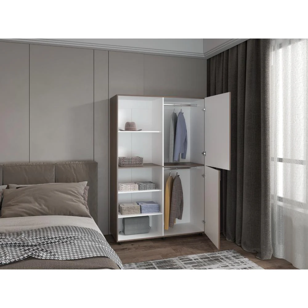CLOSET ECONO, MILAN Y BLANCO DUQUEZA, PEQUEÑO CON AMPLIOS ESPACIOS PARA GUARDAR ROPA ZF - Image 4