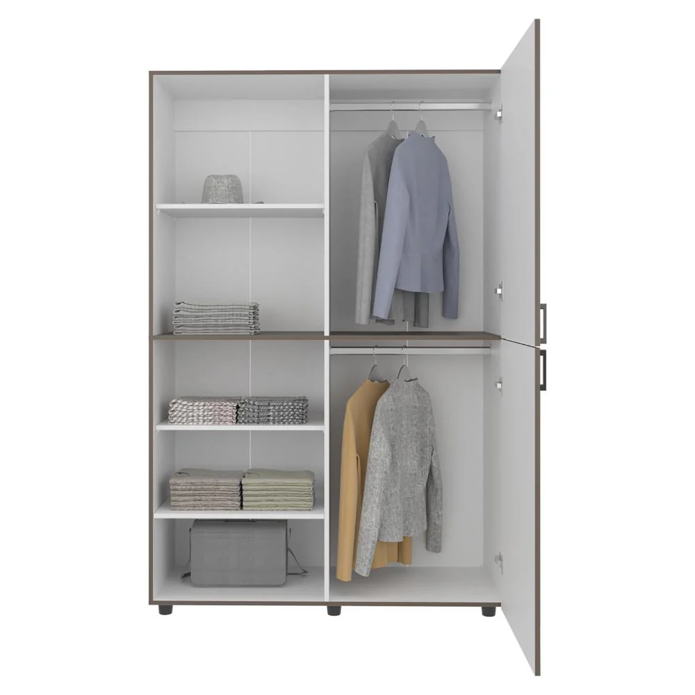 CLOSET ECONO, MILAN Y BLANCO DUQUEZA, PEQUEÑO CON AMPLIOS ESPACIOS PARA GUARDAR ROPA ZF - Image 9
