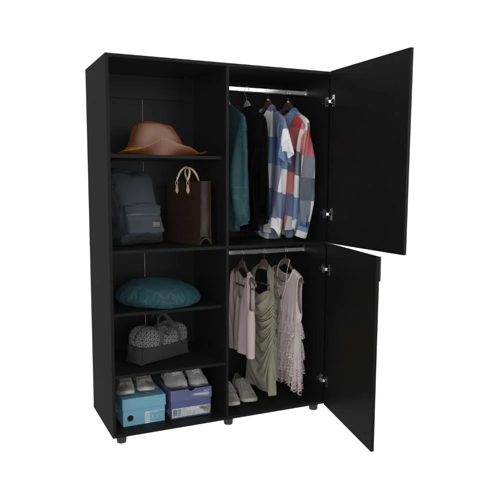 CLOSET ECONO, WENGUE, PEQUEÑO CON AMPLIOS ESPACIOS PARA GUARDAR ROPA ZF - Image 2