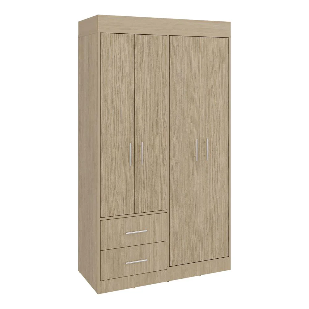 Closet Houston, Cartagena y Wengue , Con cuatro puertas batientes y dos cajones con amplio espacio de almacenamiento - Image 5