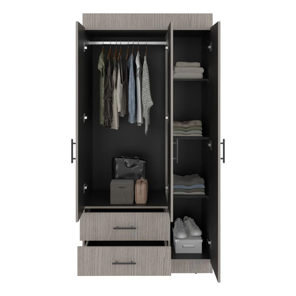 Closet Houston, Positano y Wengue, Con Cuatro Puertas Batientes y Dos Cajones Con Amplio Espacio De Almacenamiento - Image 6