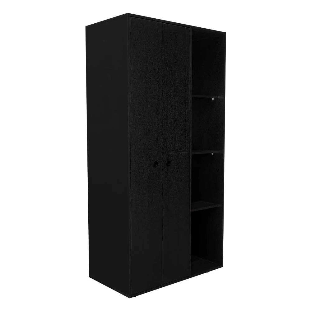 CLOSET MANDI, WENGUE, CON DOS TUBOS Y UN CAJON DESLIZABLE ZF - Image 7