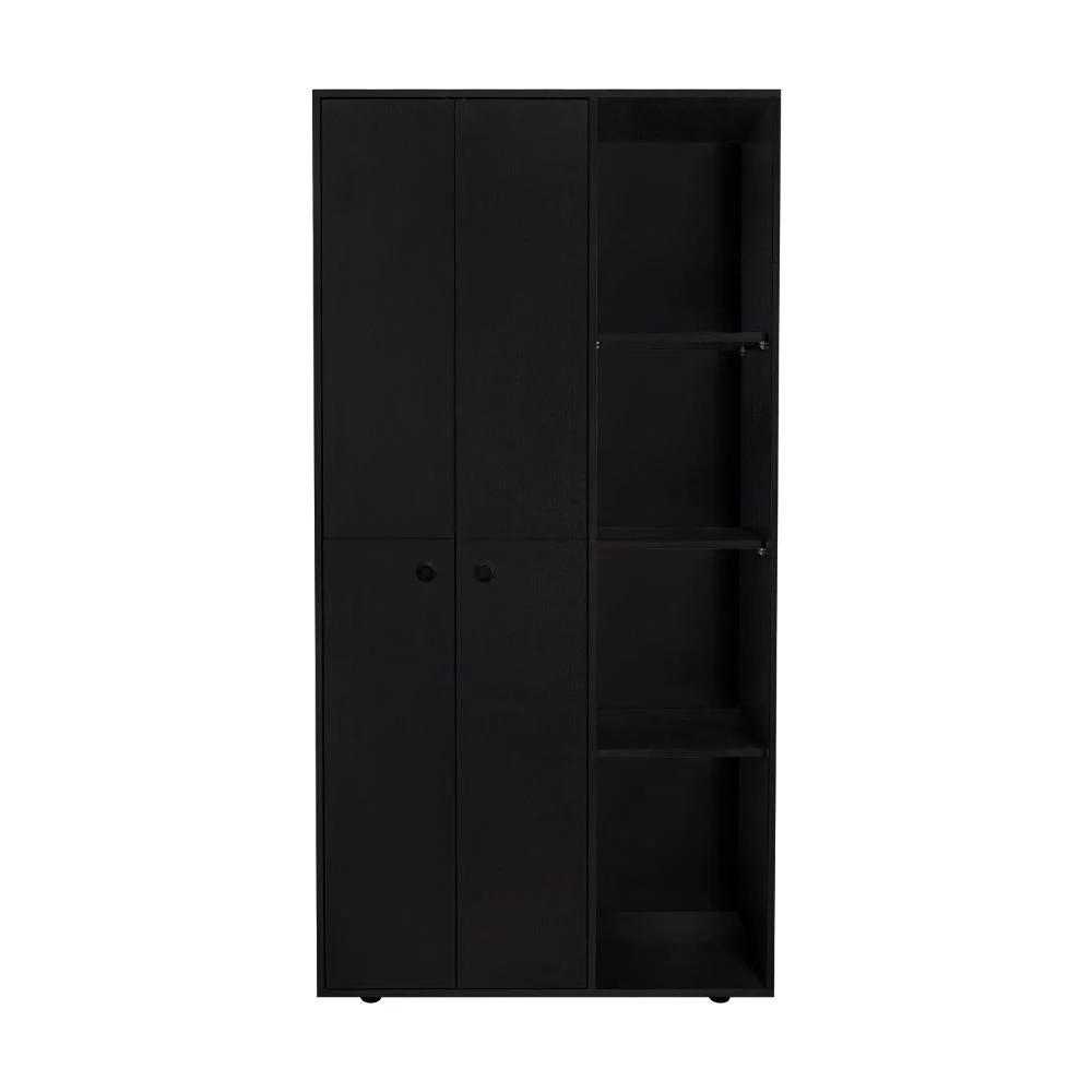 CLOSET MANDI, WENGUE, CON DOS TUBOS Y UN CAJON DESLIZABLE ZF - Image 9