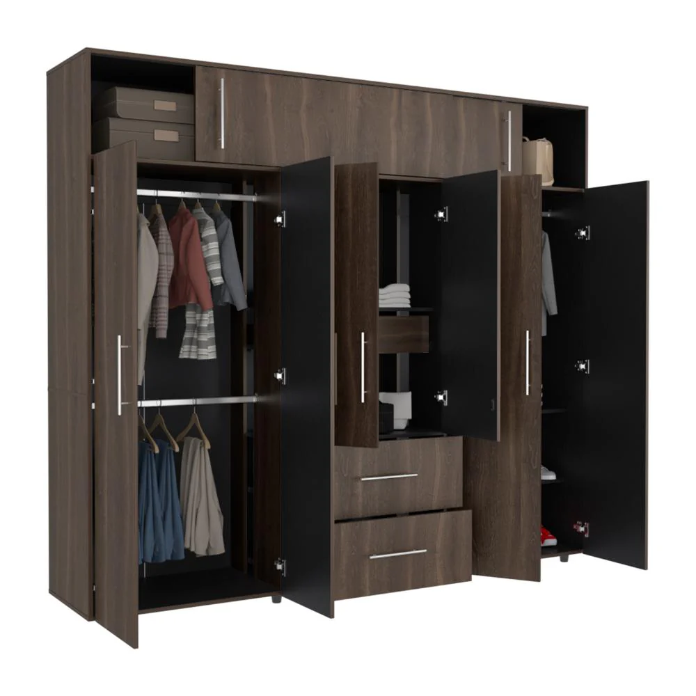 CLOSET MONTANO 230, MILAN Y WENGUE, DE DOS PUERTAS CORREDIZAS - Image 2