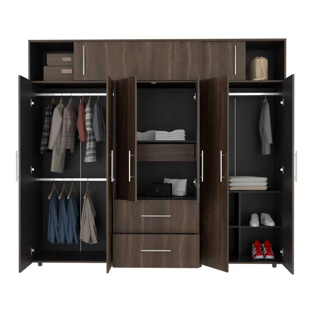 CLOSET MONTANO 230, MILAN Y WENGUE, DE DOS PUERTAS CORREDIZAS - Image 4
