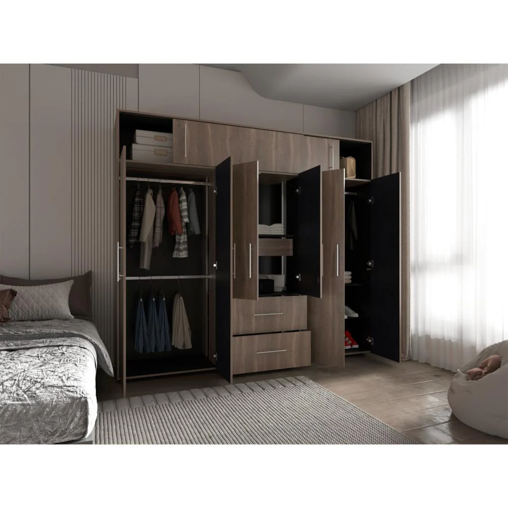 CLOSET MONTANO 230, MILAN Y WENGUE, DE DOS PUERTAS CORREDIZAS - Image 6