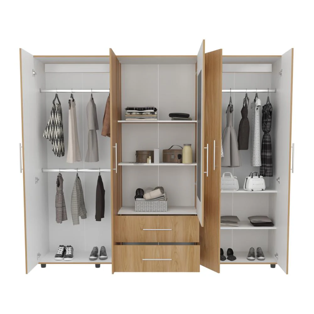 CLOSET MONTANO 230, FRESNO EUROPEO Y BLANCO, CON ESPEJO - Image 6