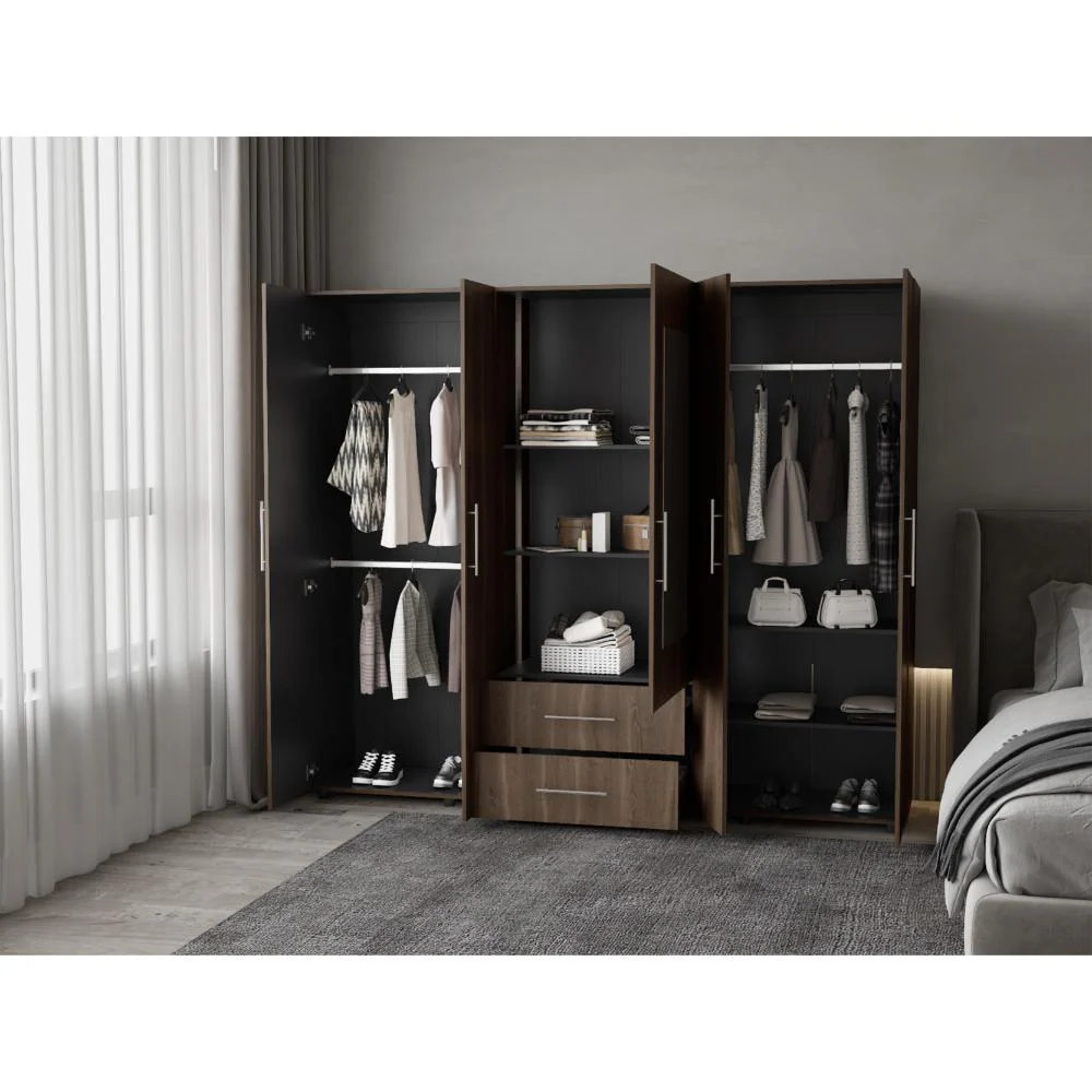 CLOSET MONTANO 230, MILAN Y WENGUE, CON ESPEJO - Image 6