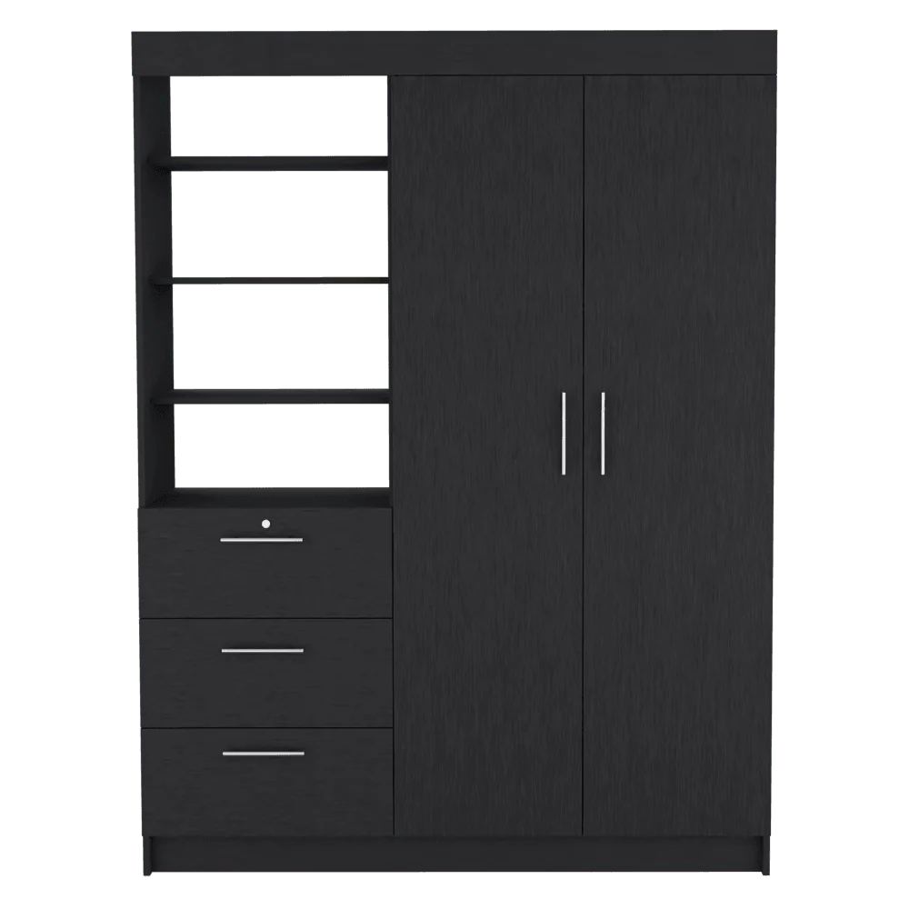 CLOSET PEKÍN, WENGUE, CON DOS PUERTAS ABATIBLES Y TRES CAJONES ORGANIZADORES - Image 6