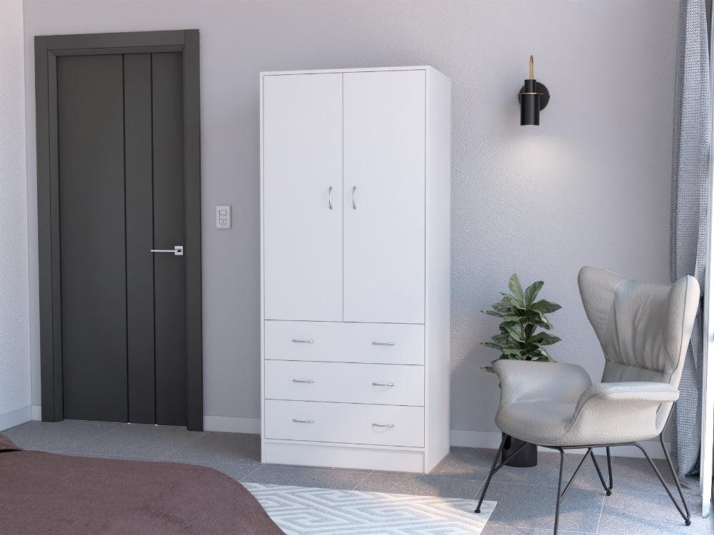 CLOSET PILIC, BLANCO DUQUEZA, TRES CAJONES CON GRAN CAPACIDAD DE ALMACENAMIENTO ZF - Image 2