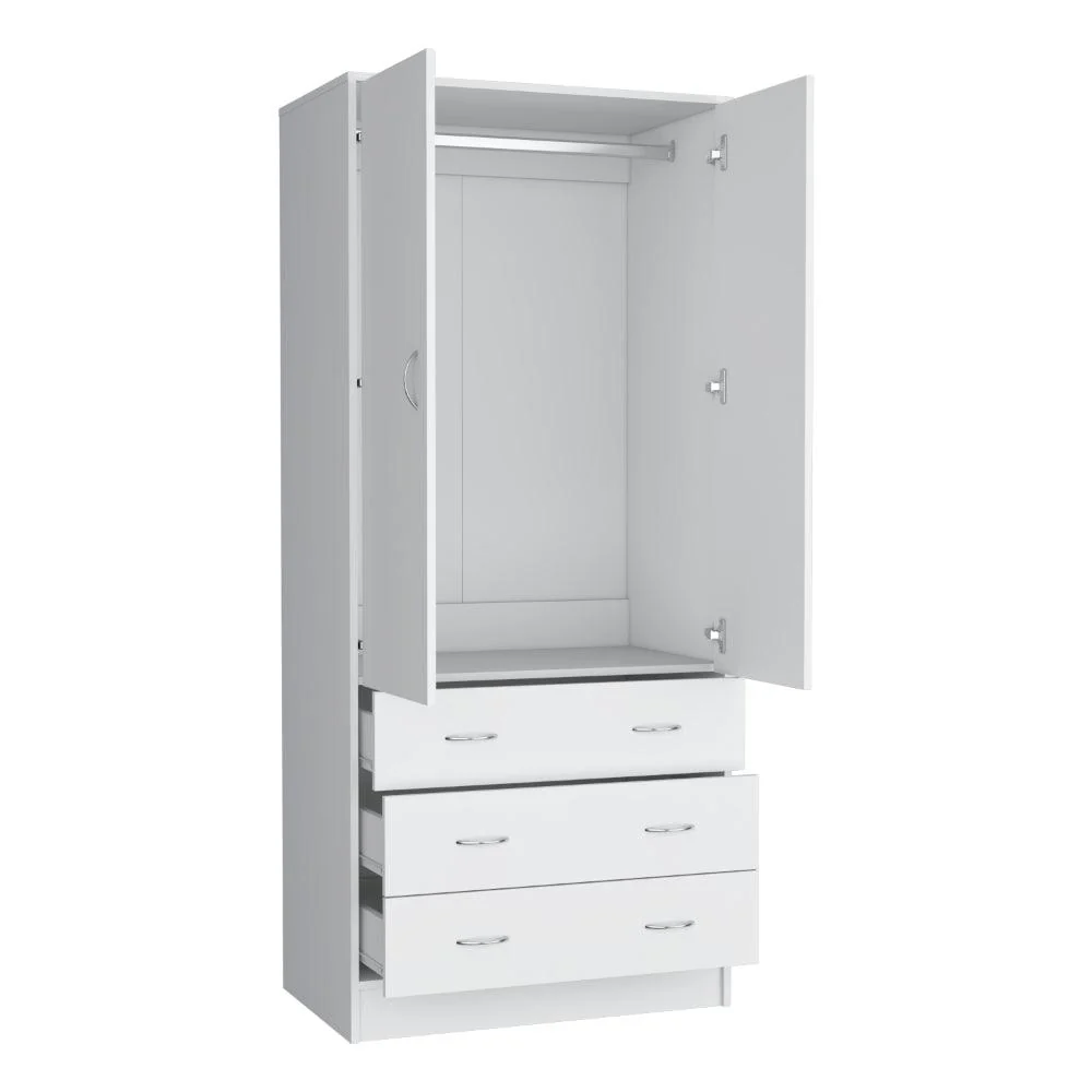 CLOSET PILIC, BLANCO DUQUEZA, TRES CAJONES CON GRAN CAPACIDAD DE ALMACENAMIENTO ZF - Image 5