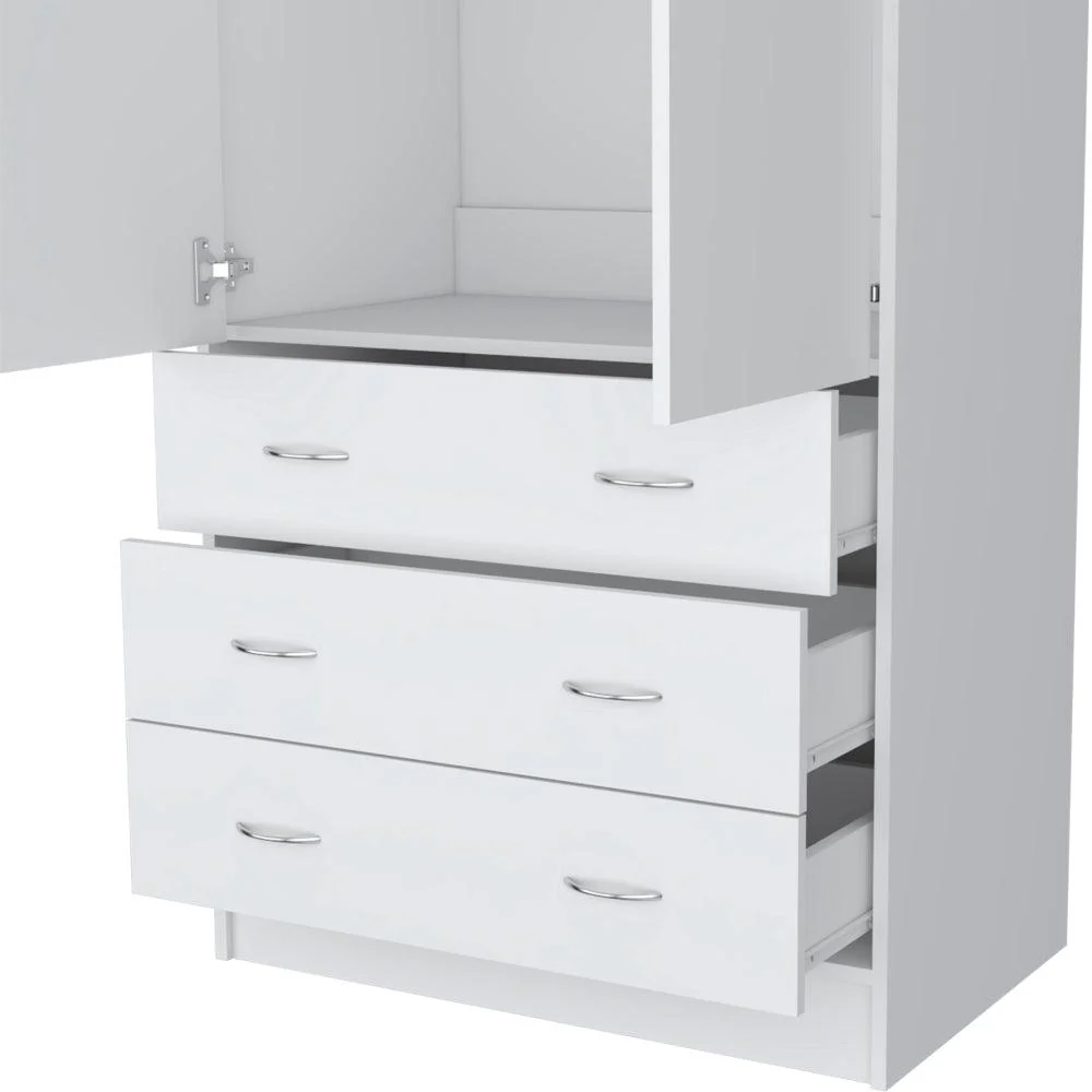 CLOSET PILIC, BLANCO DUQUEZA, TRES CAJONES CON GRAN CAPACIDAD DE ALMACENAMIENTO ZF - Image 6