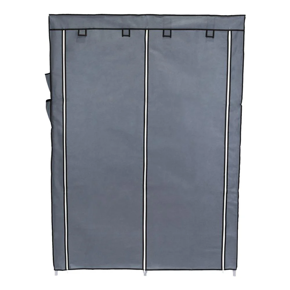 CLOSET PORTÁTIL JEANPOOL, GRIS, VARIEDAD DE ENTREPAÑOS EN TELA - Image 5