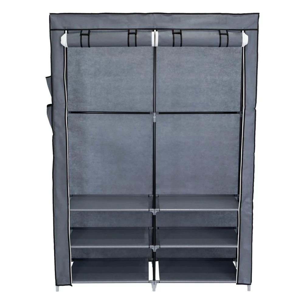 CLOSET PORTÁTIL JEANPOOL, GRIS, VARIEDAD DE ENTREPAÑOS EN TELA - Image 6