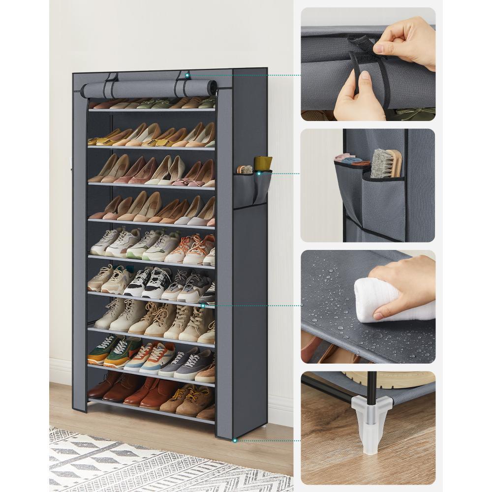 CLOSET PORTÁTIL ZAPATERO MIEK, GRIS 27 PARES - Image 10