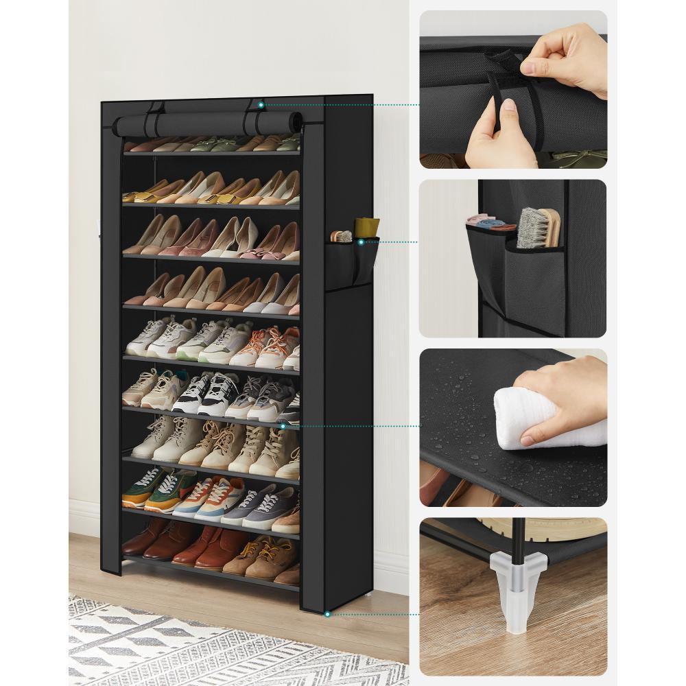 CLOSET PORTÁTIL ZAPATERO MIEK, NEGRO 28 PARES - Image 6