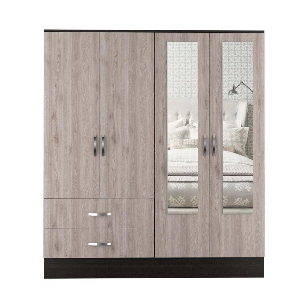 CLOSET QUILES, HUMO Y WENGUE, CON DOS ESPEJOS Y CUATRO PUERTAS ABATIBLES    ZF - Image 6