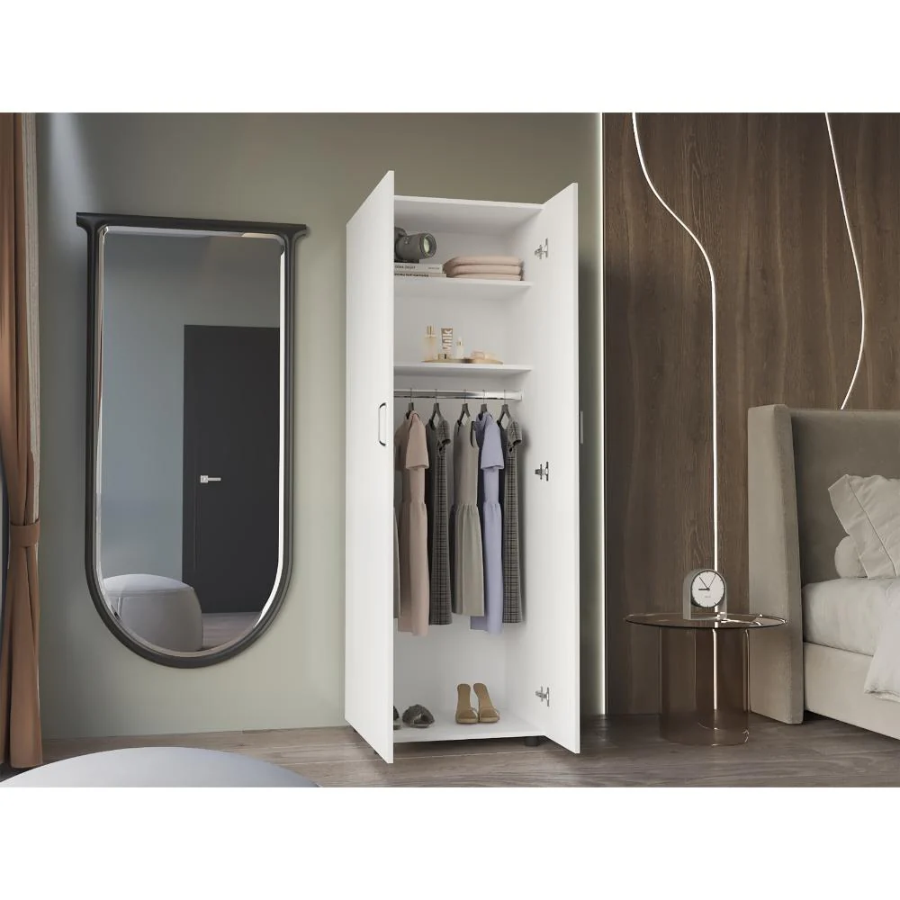 CLOSET RAYO, BLANCO, CON DOS PUERTAS Y TUBO EN SU INTERIOR ZF - Image 2