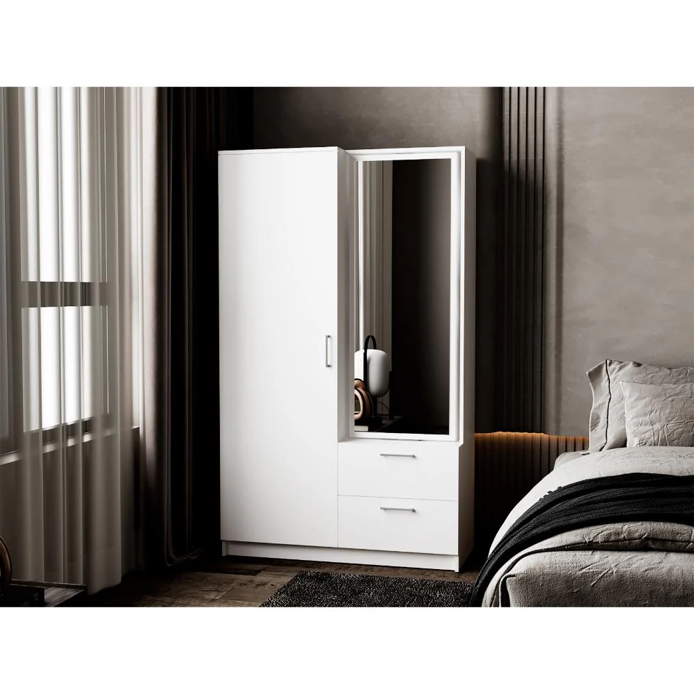 CLOSET SEVIL, BLANCO, CON ESPEJO Y ZAPATERO INCLUIDO ZF - Image 3