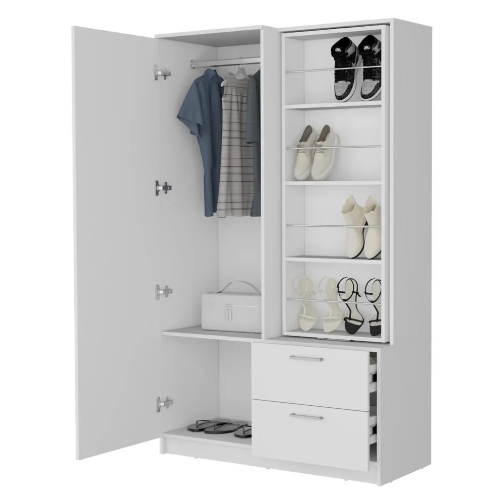 CLOSET SEVIL, BLANCO, CON ESPEJO Y ZAPATERO INCLUIDO ZF - Image 4