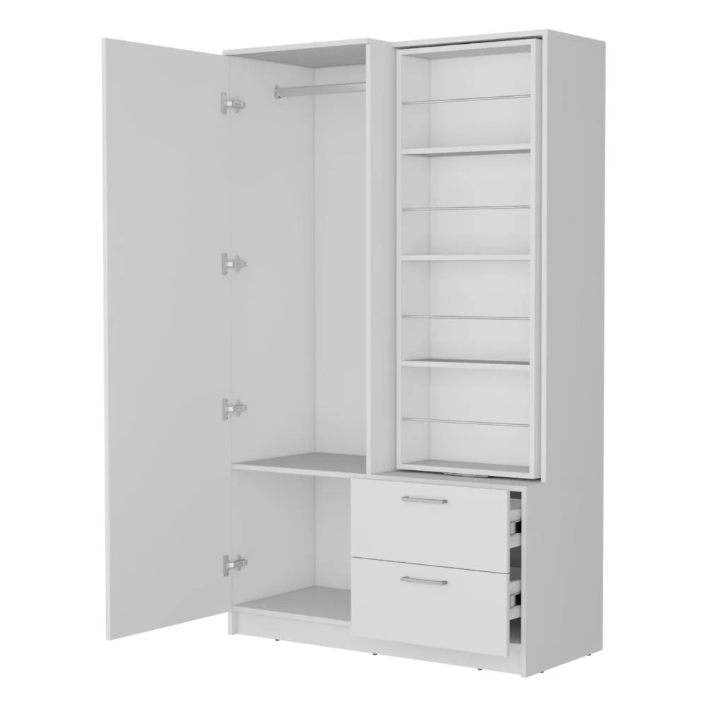 CLOSET SEVIL, BLANCO, CON ESPEJO Y ZAPATERO INCLUIDO ZF - Image 5