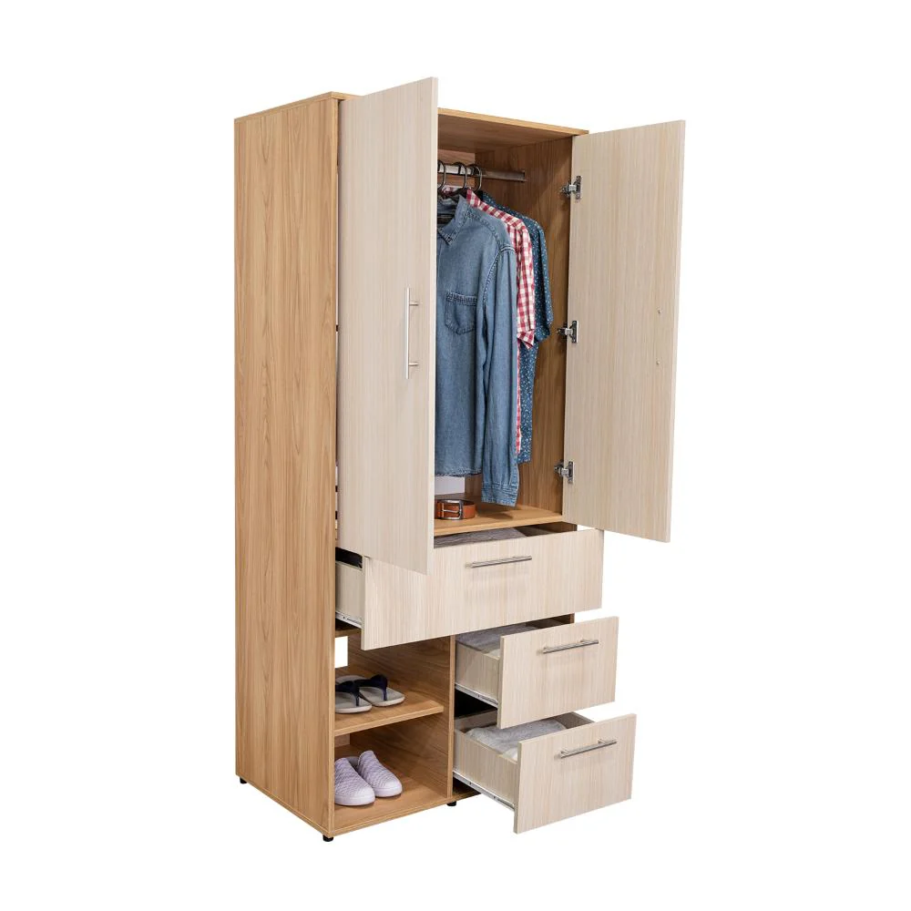 CLOSET SEVILLA, FRESNO EUROPEO, CON DOS PUERTAS ABATIBLES Y TRES CAJONES - Image 2