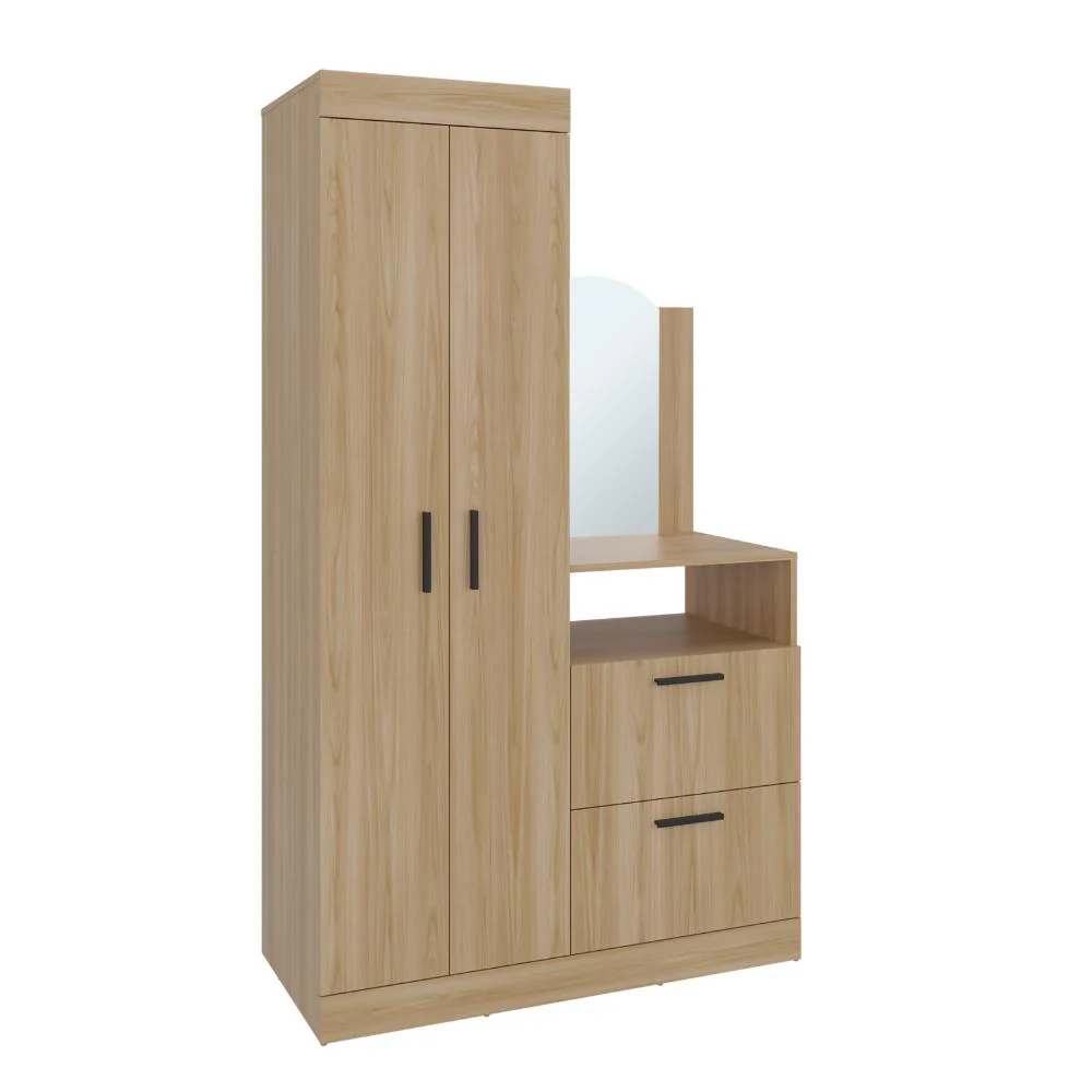 CLOSET TOCADOR PRAGA, FRESNO EUROPEO, CON DISEÑO MODERNO INCLUYE ESPEJO - Image 3