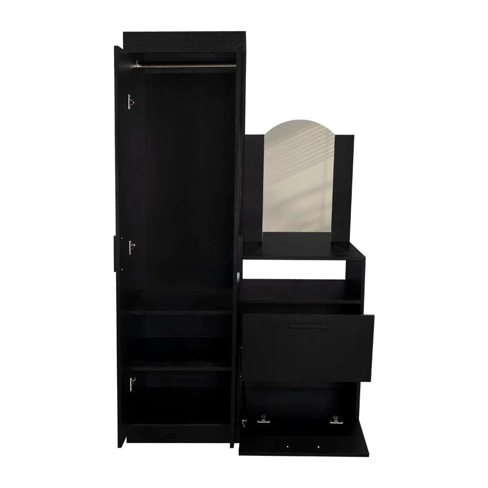 CLOSET TOCADOR PRAGA, WENGUE, CON DISEÑO MODERNO INCLUYE ESPEJO - Image 10