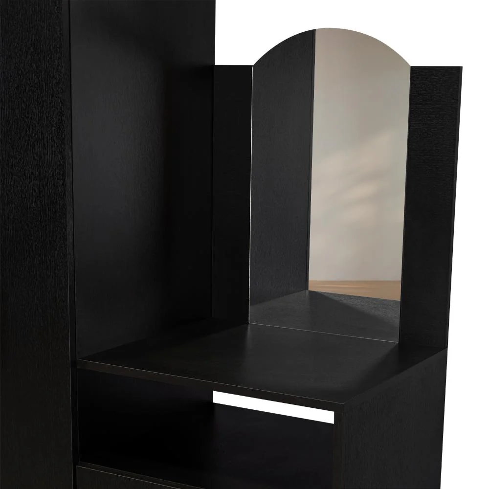 CLOSET TOCADOR PRAGA, WENGUE, CON DISEÑO MODERNO INCLUYE ESPEJO - Image 11